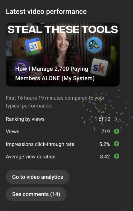 The First video I Packaged & Edited for Evelyn (see screenshot)