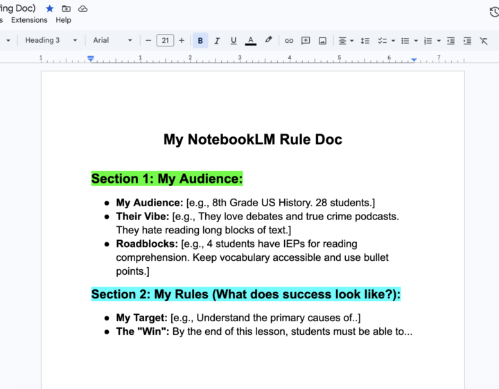 NotebookLM Templates & Rule Document 🚀 