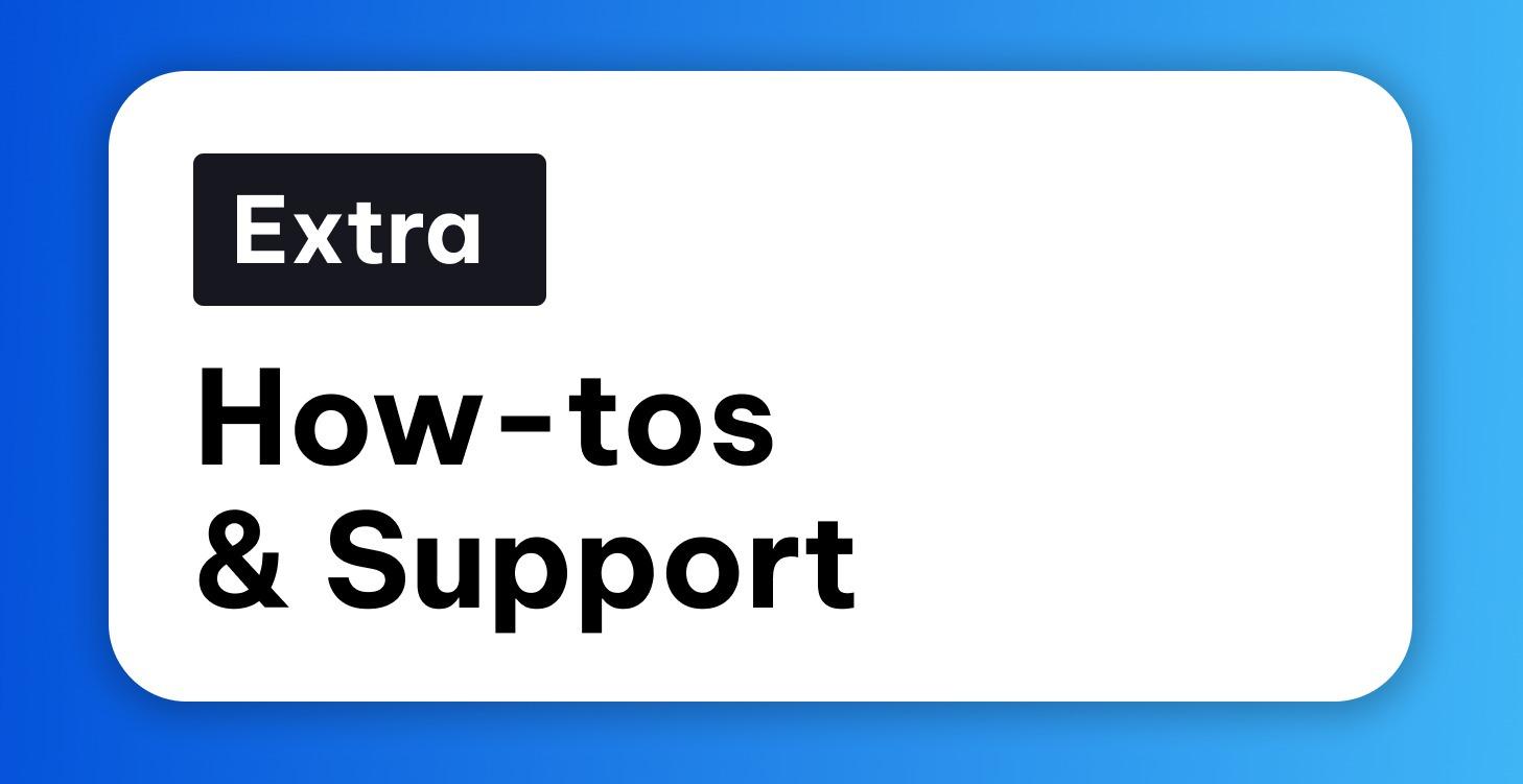 ✅  Support