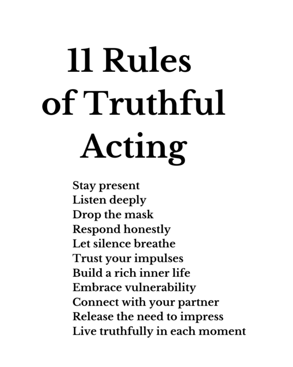 11 Rules of Truthful Acting 