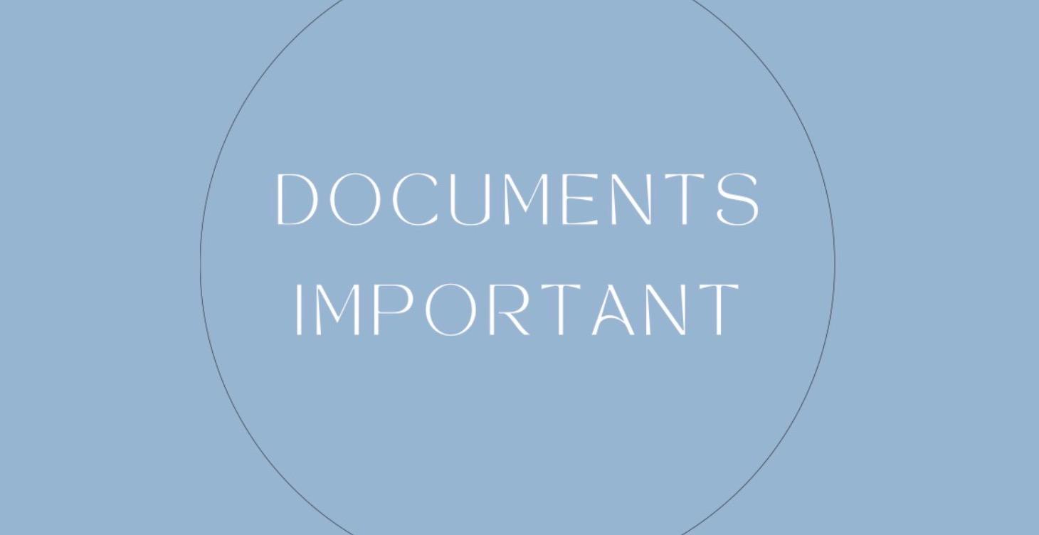 DOCUMENT IMPORTANT