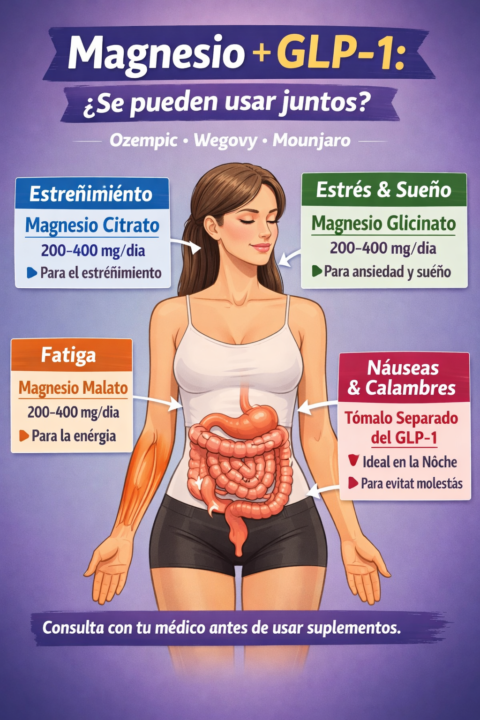 ✨ Magnesio + GLP-1: ¿Se pueden usar juntos? ✨