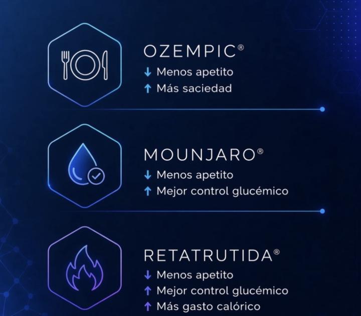 💉No todos estos fármacos actúan igual,aunque compartan objetivos.