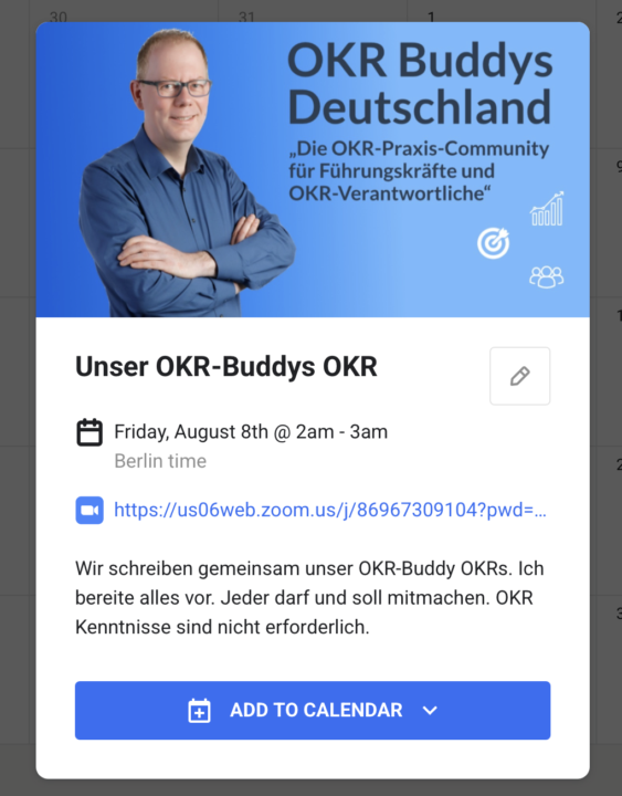 Wir schreiben unser OKR-Buddys OKR :-)