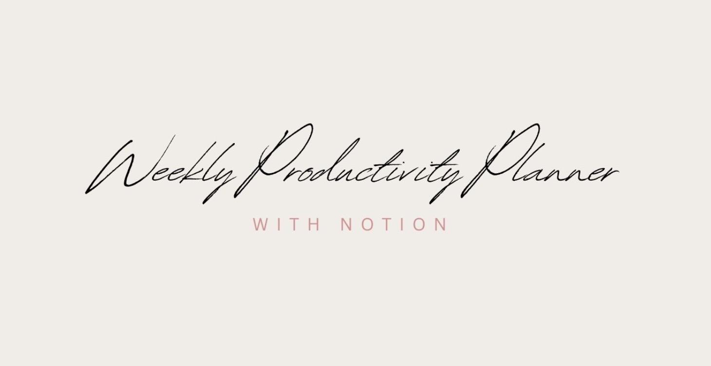 Weekly Productivity Planner