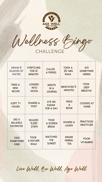 🎉 WELLNESS BINGO CHALLENGE IS HERE! 🧘‍♀️🍏🚶‍♂️