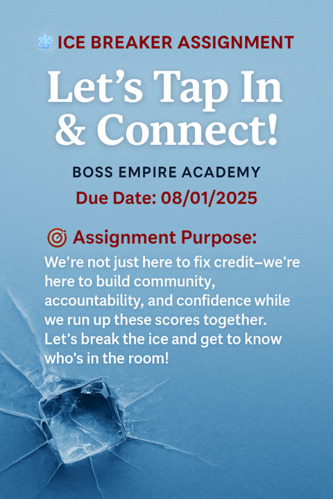   🧊 ICE BREAKER ASSIGNMENT