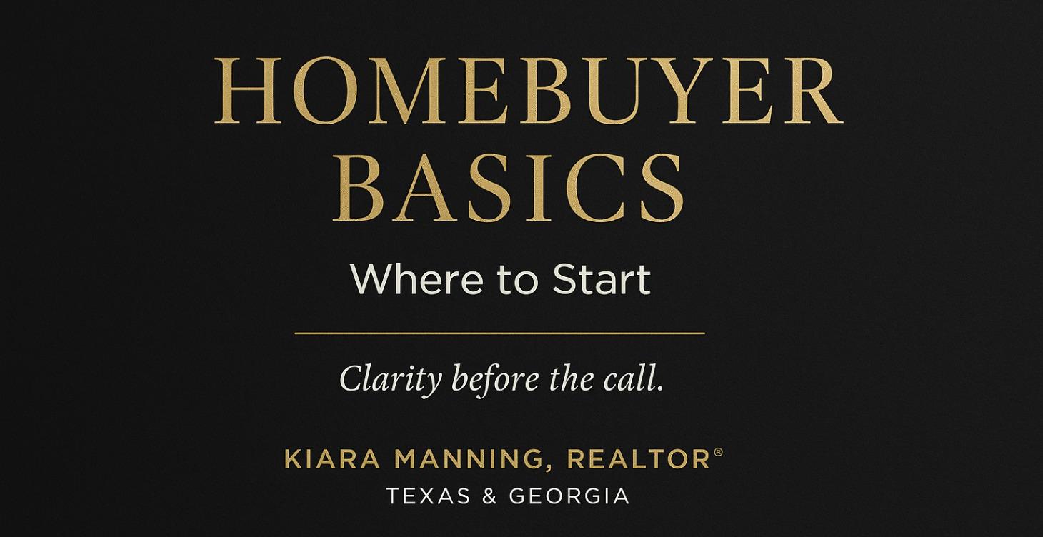 Homebuyers Basics: Where to Start