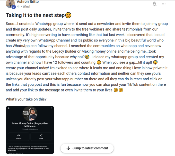 Whatsapp - a new platform? ... 