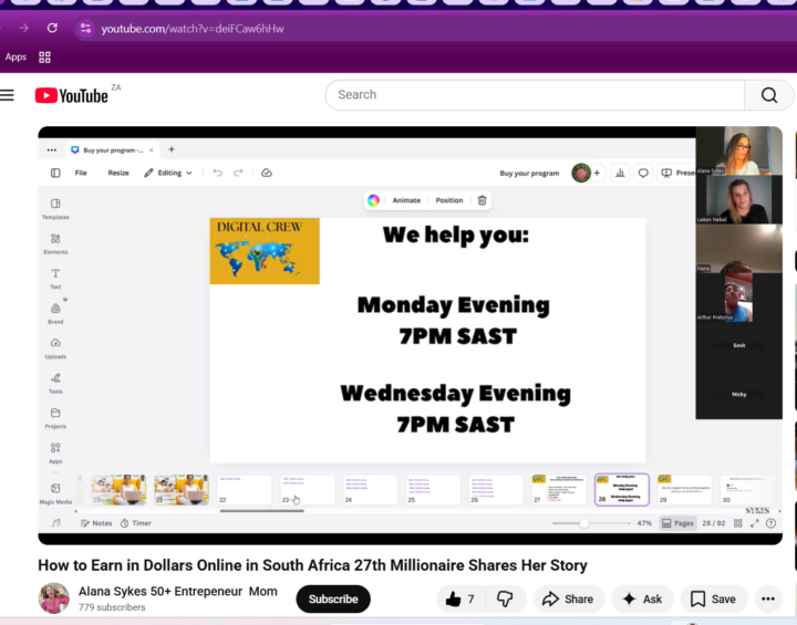 6:00 on a Sunday before Church and inbetween classes....