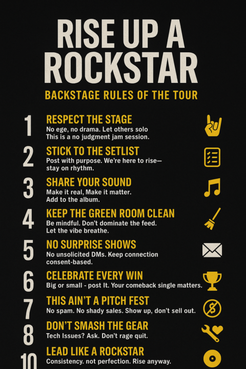 🎸 Rules of the Tour (a.k.a. Community Guidelines)