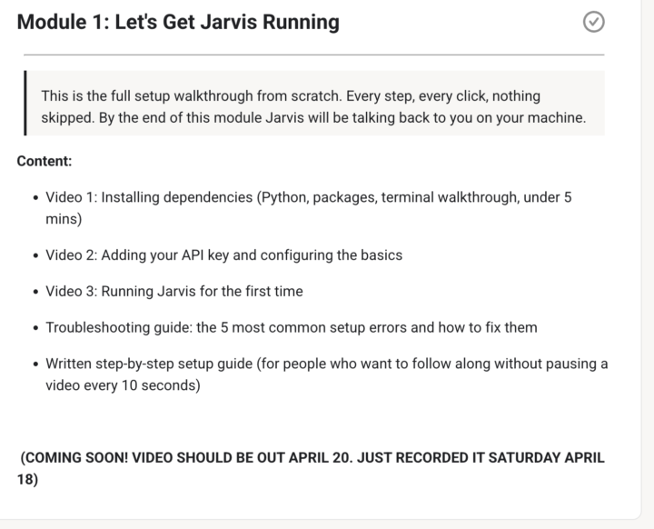 Jarvis complete setup?!