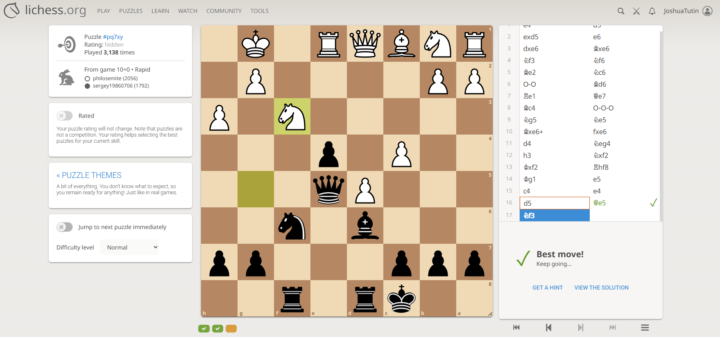 Chess puzzle (find the only good move for black)