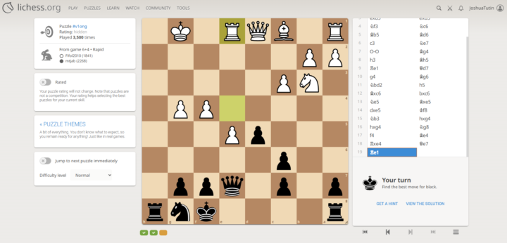 Chess puzzle (find the only good move for black)