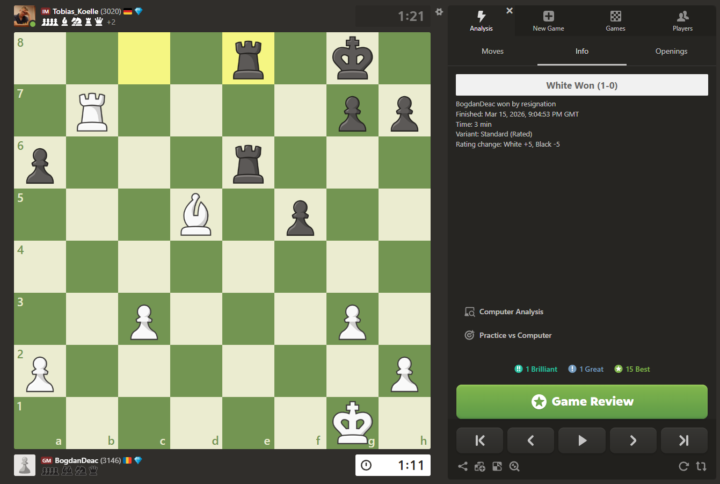 Chess puzzle (find the only good move for white)