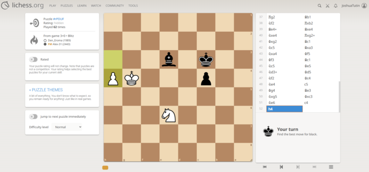 Chess puzzle (find the only good move for black)