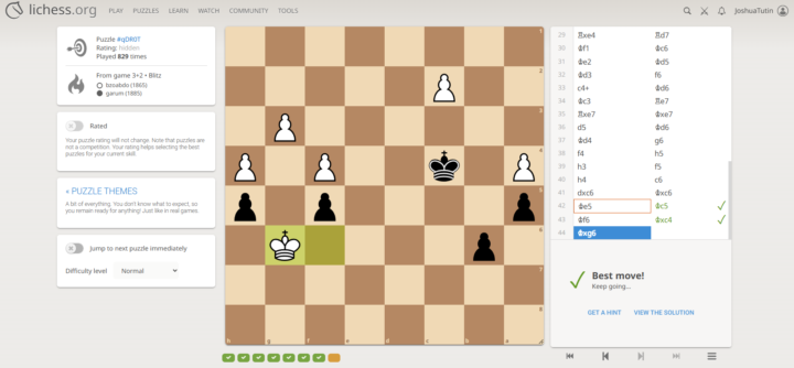 Chess puzzle (find the only good move for black)