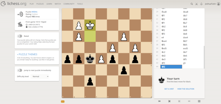 Chess puzzle (find the only good move for black)