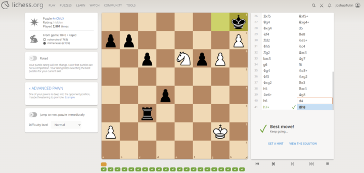 Chess puzzle (find the only good move for white)