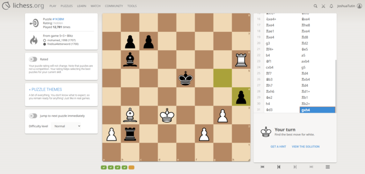 Chess puzzle (find the only good move for white)