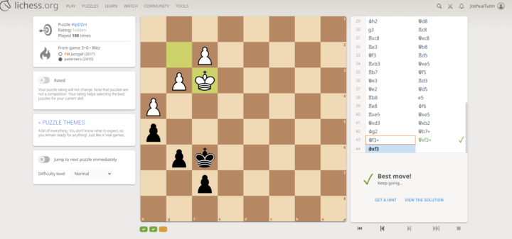 Chess puzzle (find the only good move for black)