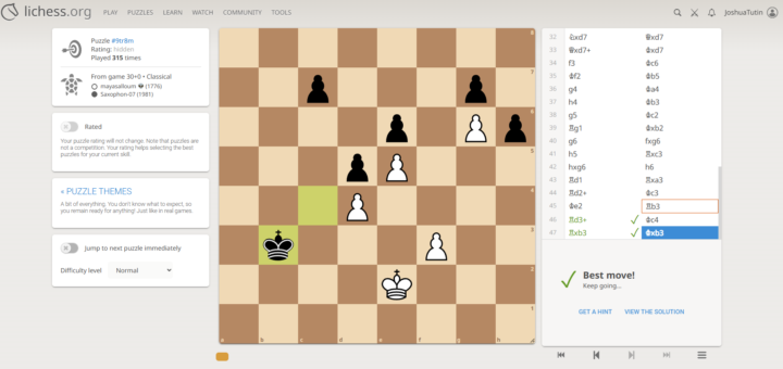 Chess puzzle (find the only good move for white)