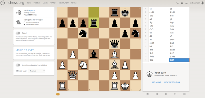 Chess puzzle (find the only good move for white)