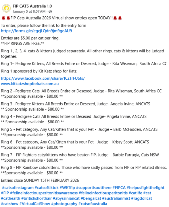 Virtual Cat Show - Just for Fun