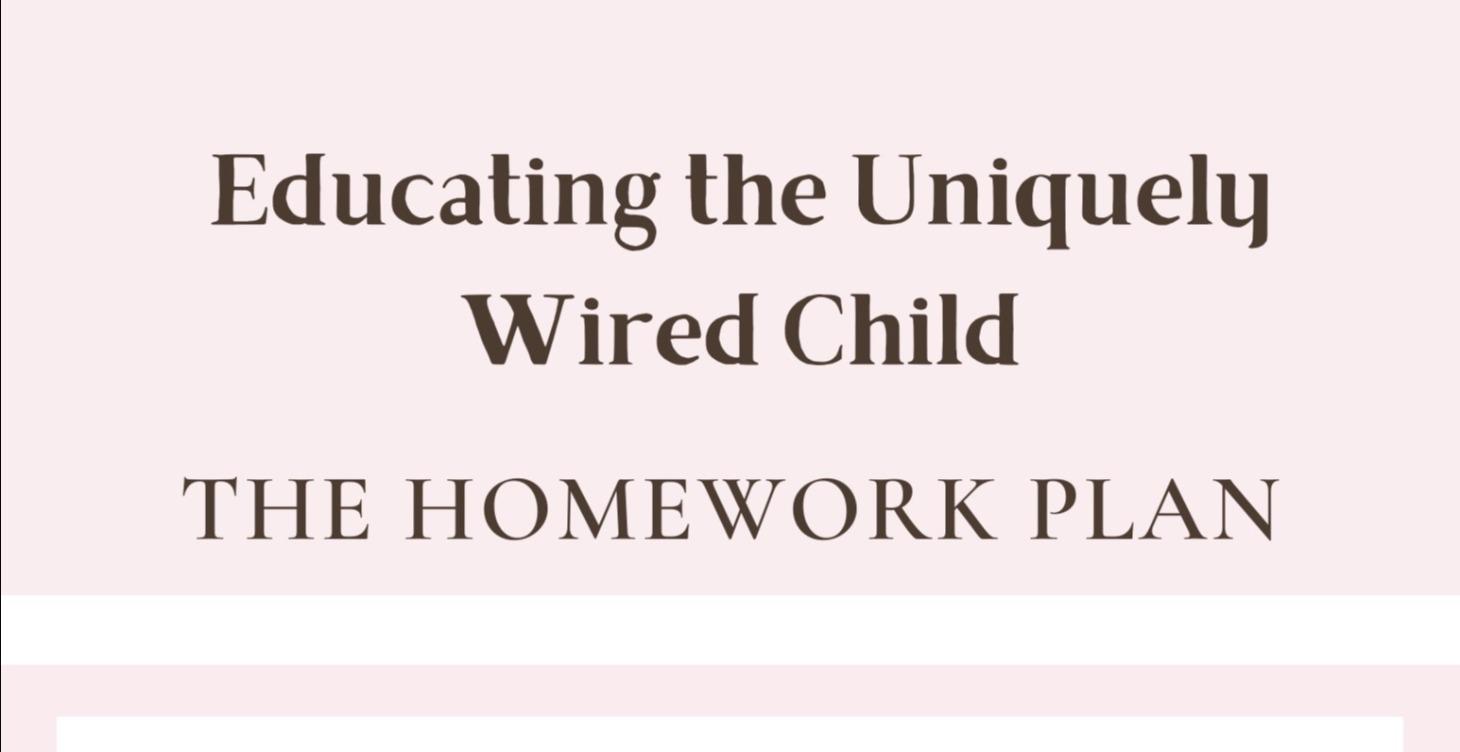 The Homework Plan