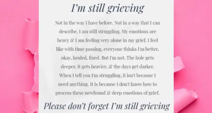 I’m STILL grieving