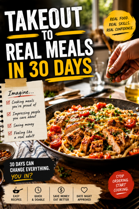 Takeout? Nope. That's not real food. 