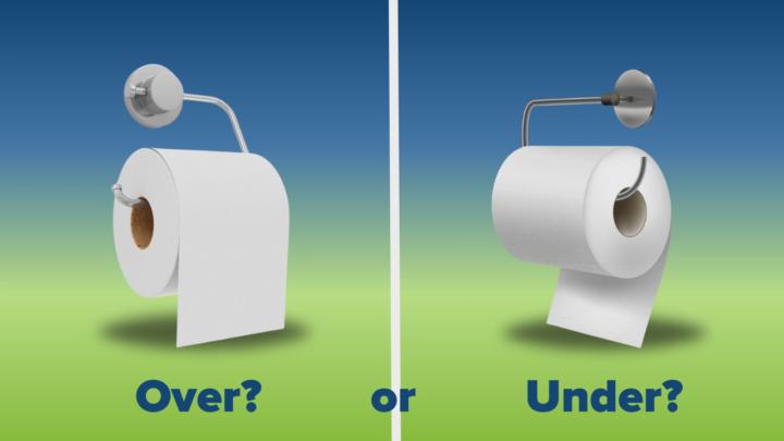 The toilet roll debate!👀