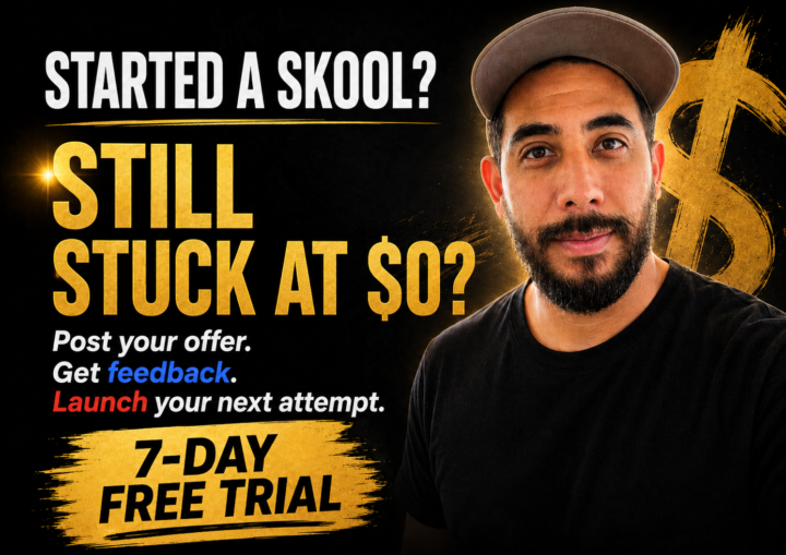If you’re building on Skool and still stuck at $0,