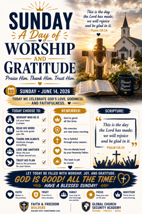 A DAY OF WORSHIP AND GRATITUDE 🙏