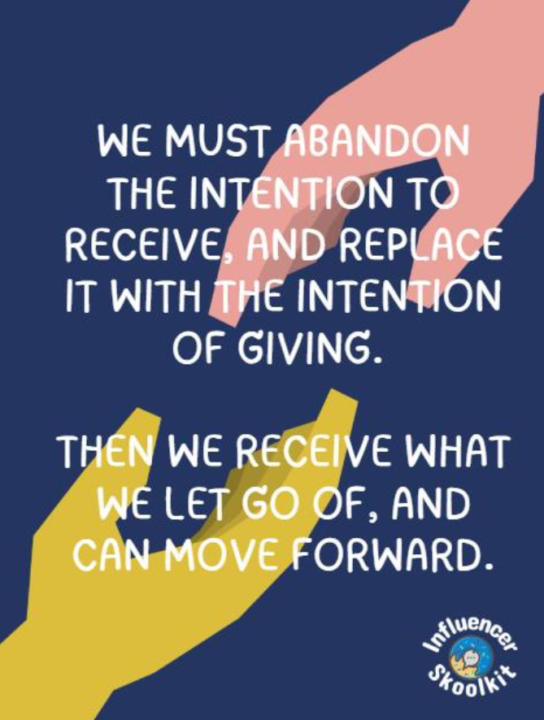The easiest sure way to get... is to give!