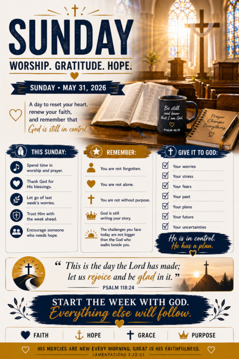 WORSHIP. GRATITUDE. HOPE. 🙏