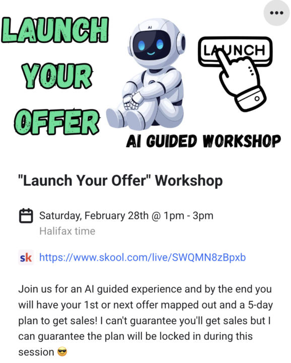 If you hate money, don't come to the workshop...