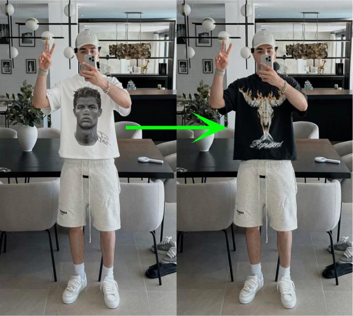 🧥 From Flat Tee → Lifestyle Shot