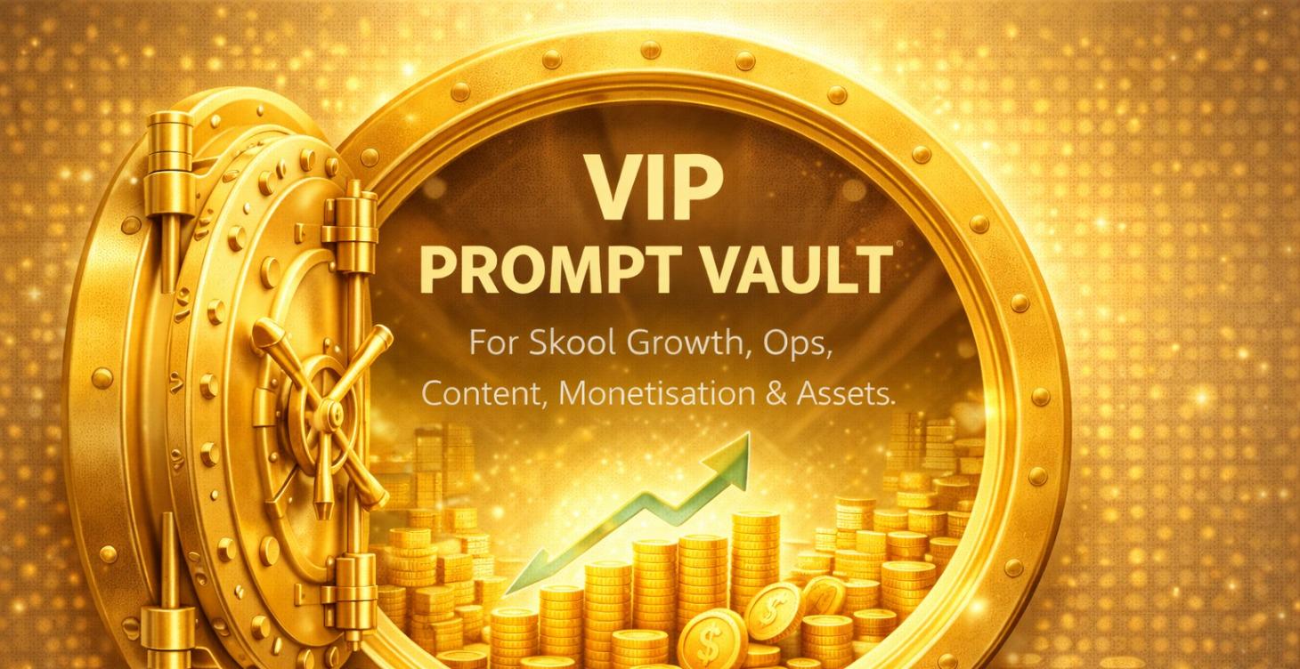 🔐 VIP PROMPT VAULT (100 Prompts) for Skool Growth