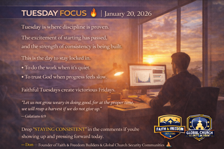 TUESDAY FOCUS 🔥 | January 20, 2026