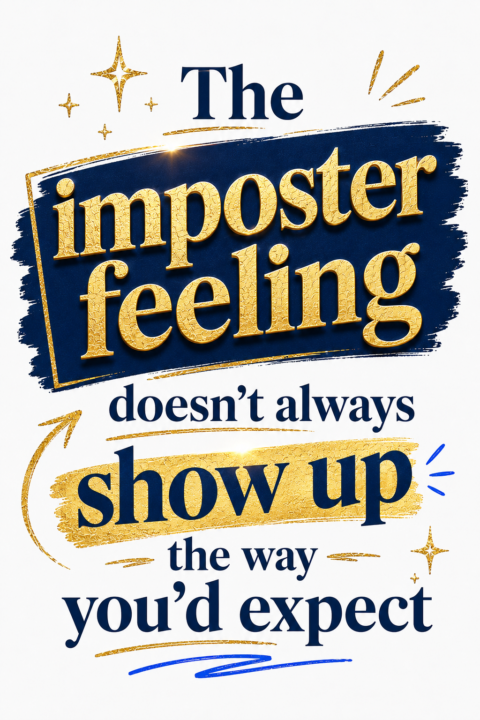 💭 The imposter feeling doesn't always show up the way you'd expect...
