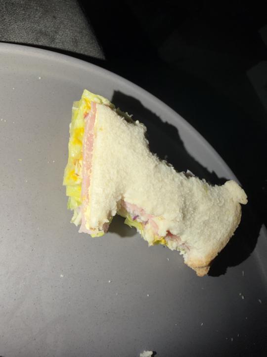 Who else sets themselves up with the best bite of sandwich last?!🤣