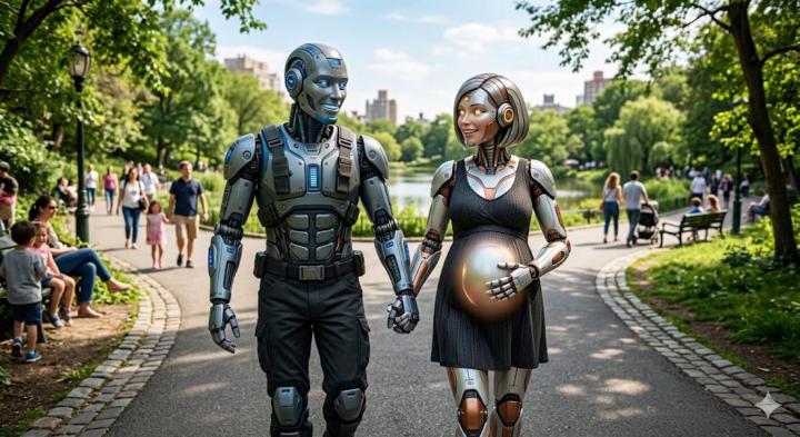  Do you expect in the future that robots will get married and have children?