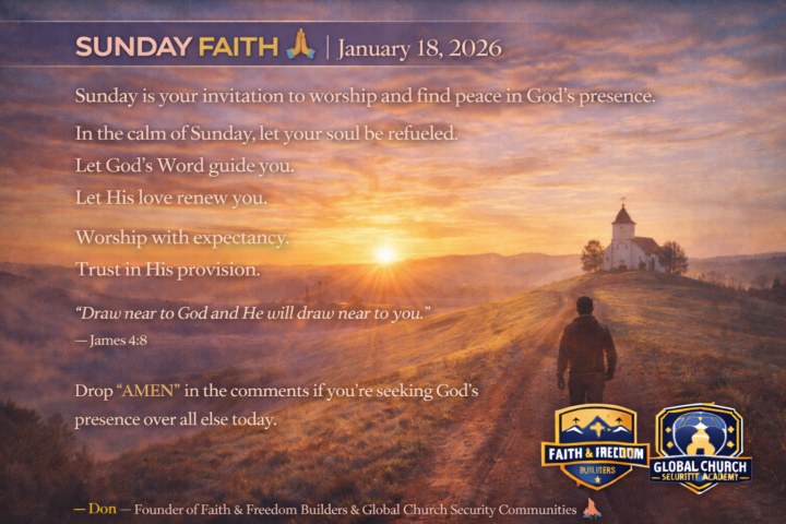 SUNDAY RESET 🙏 | January 18, 2026