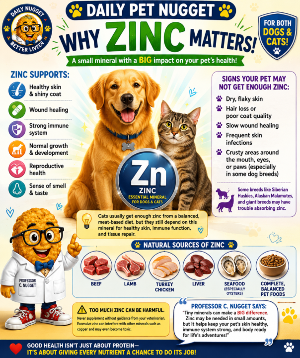 Wednesday Pet Nugget: Zinc - The Unsung Hero of Pet Health