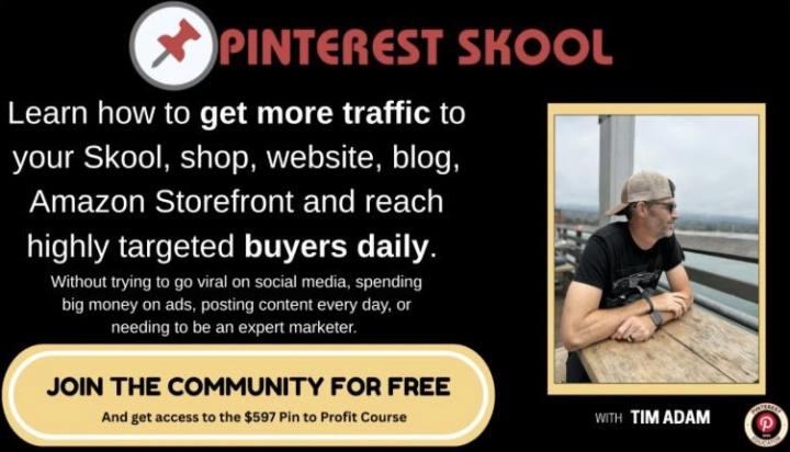 📌 PINTEREST SKOOL — FREE COMMUNITY 📌