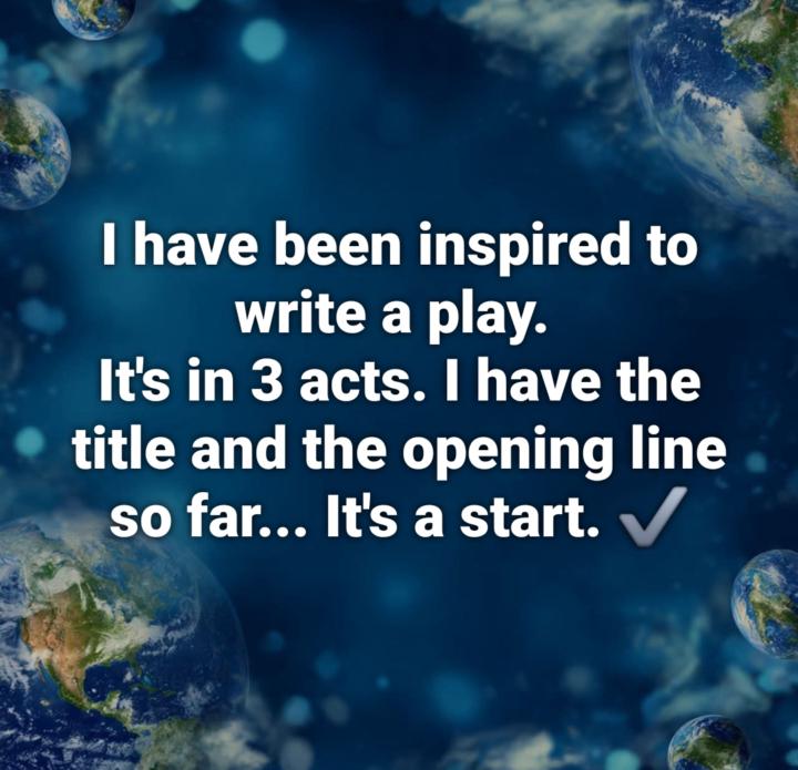 When inspiration strikes... 