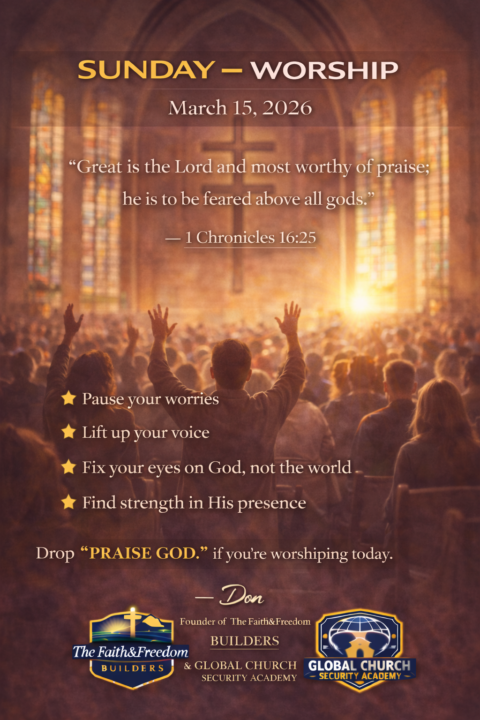 SUNDAY — WORSHIP | March 15, 2026