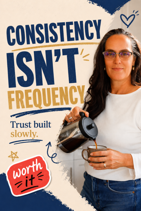 💙Showing up consistently sounds simple…