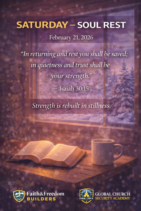 ☕ SATURDAY — SOUL REST | February 21, 2026